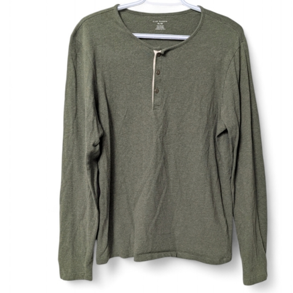 Club Monaco Henley Long Sleeve Shirt